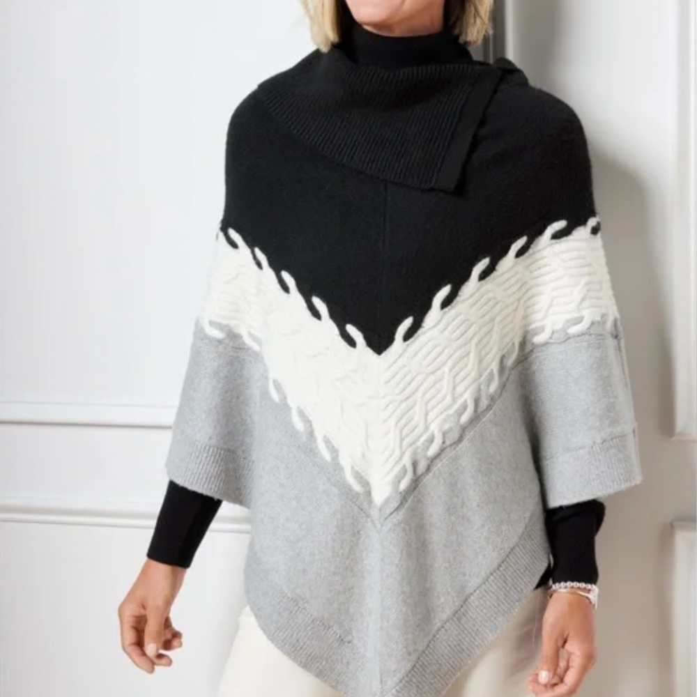 Talbots Knit Poncho